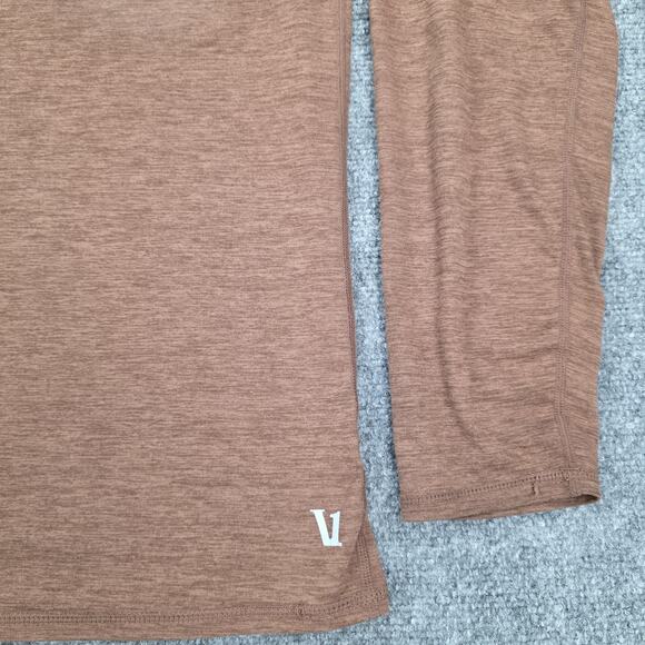 Vuori Pullover Men XL Brown Ease Performance 1/2 Half Zip 2.0 Long Sleeve Active - Picture 11 of 14